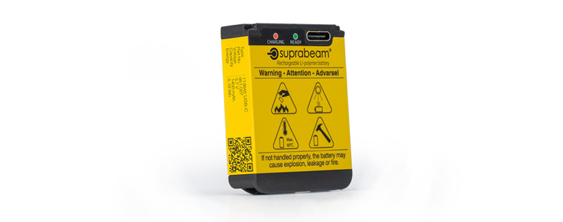 Akku Li-po 1400mAh USB-C, Stirnlampenzubehör für S2/S3/S4