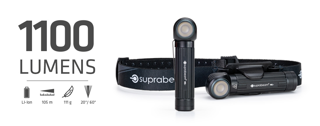 Multilampe M6r (Stirn- + Taschenlampe kombiniert)